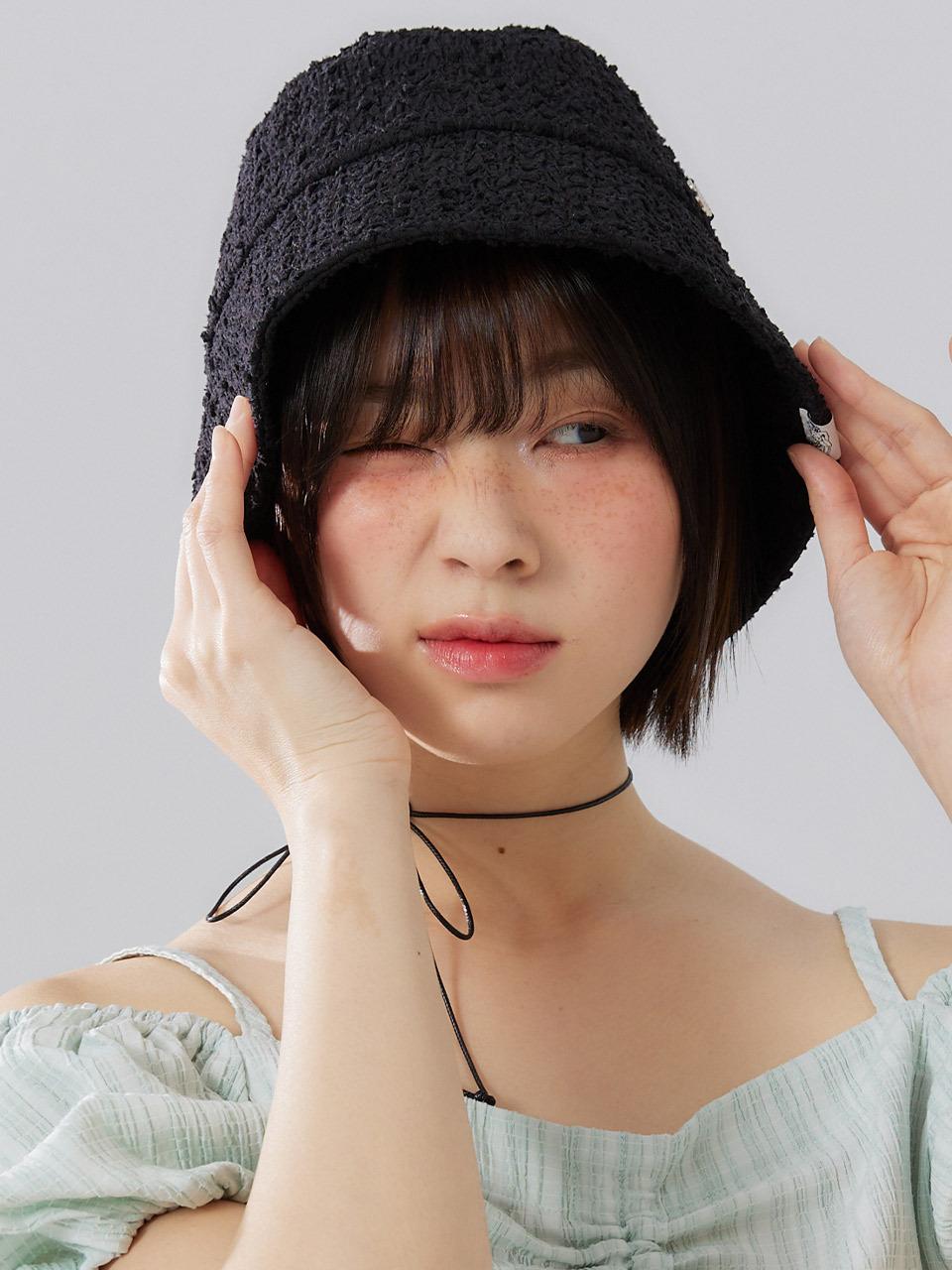 DELICCENT Deliccent Pop Shirring Bucket Hat [3 COLOR]