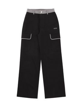 DELICCENT Low-rise pocket pants [BLACK]