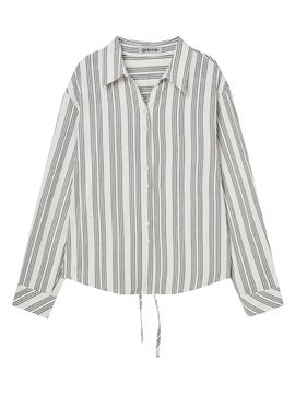 DELICCENT Punching ST Oversized fit shirt [BLACK]