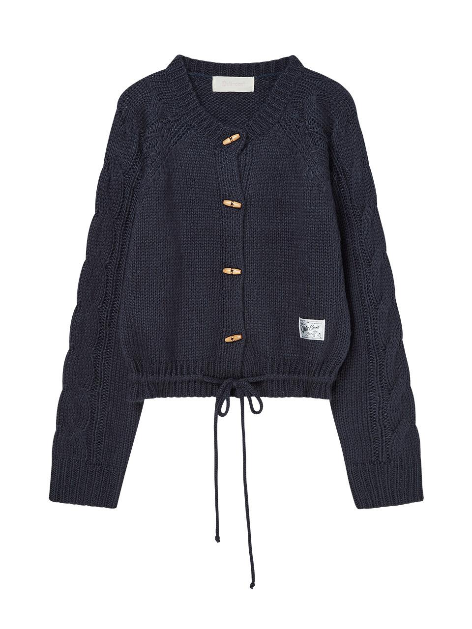 DELICCENT Toggle Cardigan [DEEP BLUE]