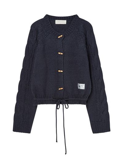 DELICCENT Toggle Cardigan [DEEP BLUE]