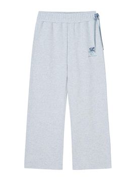 DELICCENT wide sweatpants [LIGHT GRAY]
