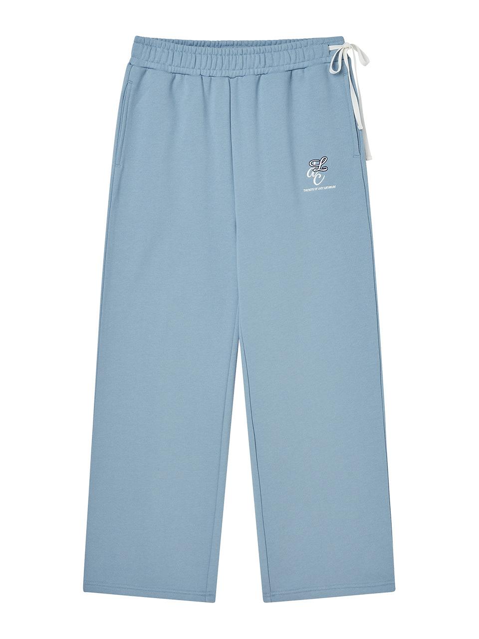DELICCENT wide sweatpants [SKY BLUE]