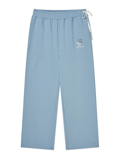 DELICCENT wide sweatpants [SKY BLUE]