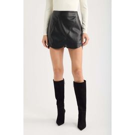 DELUC DELUC Aerosmith Faux Leather Miniskirt