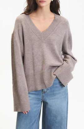 DELUC DELUC Ascclepias V-Neck Sweater