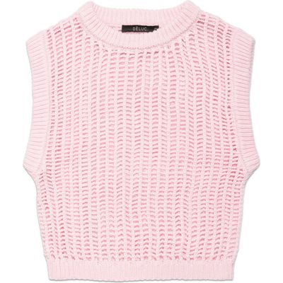 DELUC DELUC Boetti Open Stitch Sweater Vest