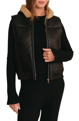 DELUC DELUC Brad Hooded Faux Shearling Vest