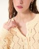 DELUC DELUC Cerdena Pointelle Cotton Blend Cardigan - 3