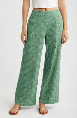 DELUC DELUC Colosseum Cotton Eyelet Pants