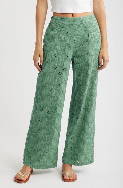 DELUC DELUC Colosseum Cotton Eyelet Pants