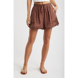 DELUC DELUC Comte Eyelet Detail Drawstring Shorts