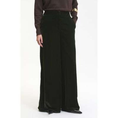 DELUC DELUC Daisy Velvet Wide Leg Pants