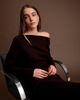 DELUC DELUC Elijah One-Shoulder Long Sleeve Midi Sweater Dress - 3