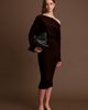DELUC DELUC Elijah One-Shoulder Long Sleeve Midi Sweater Dress - 5