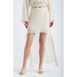 DELUC DELUC Forum Chiffon High-Low Skirt