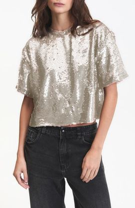 DELUC DELUC Logan Sequin Top