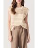 DELUC DELUC Paulo Open Stitch Cap Sleeve Sweater - 1