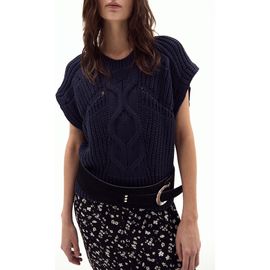 DELUC DELUC Pistacchio Cable Knit Sweater Vest