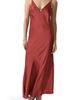 DELUC DELUC Sienna Strappy Hammered Satin Maxi Dress - 1