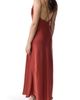 DELUC DELUC Sienna Strappy Hammered Satin Maxi Dress - 2