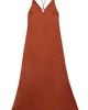 DELUC DELUC Sienna Strappy Hammered Satin Maxi Dress - 3
