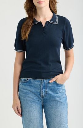 DELUC DELUC Springsteen Contrast Embroidered Polo