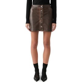 DELUC DELUC Thomas Faux Leather Miniskirt