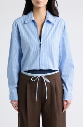 DELUC DELUC Winger Stripe Zip Top