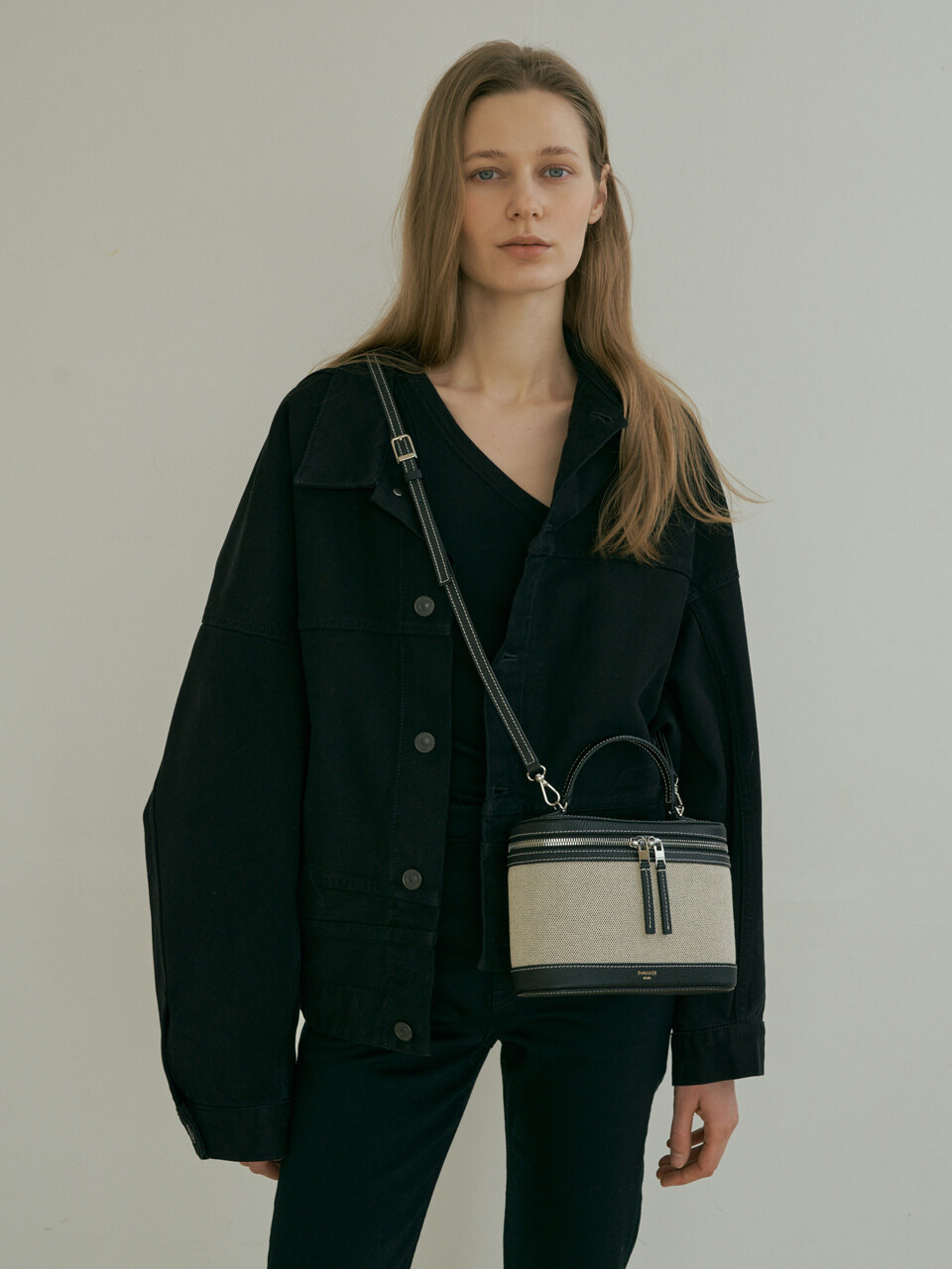 DeMAKER Canvas Cosmetic Bag_Mixed Black