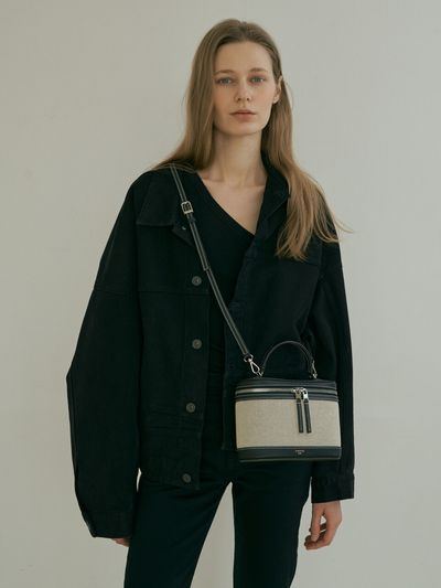 DeMAKER Canvas Cosmetic Bag_Mixed Black
