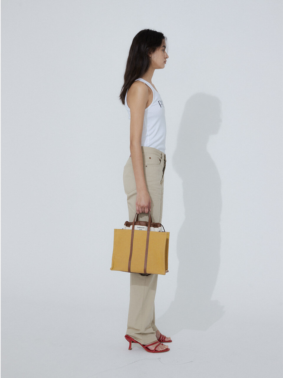 DeMAKER New Vase Tote Bag (M) - Mustard