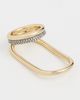 DEMARSON DEMARSON Farah Hand Ring GOLD/GUNMETAL/CRYSTAL One - 2