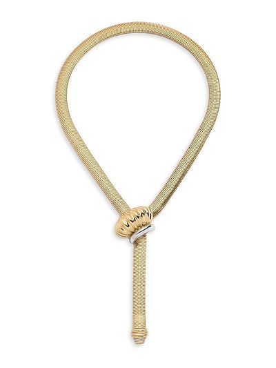 Demarson Women's Lexi Two-Tone 12K Gold-Plated Slider Necklace