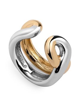 Demarson Women's Odell 12K-Gold-Plated Two-Tone Ring