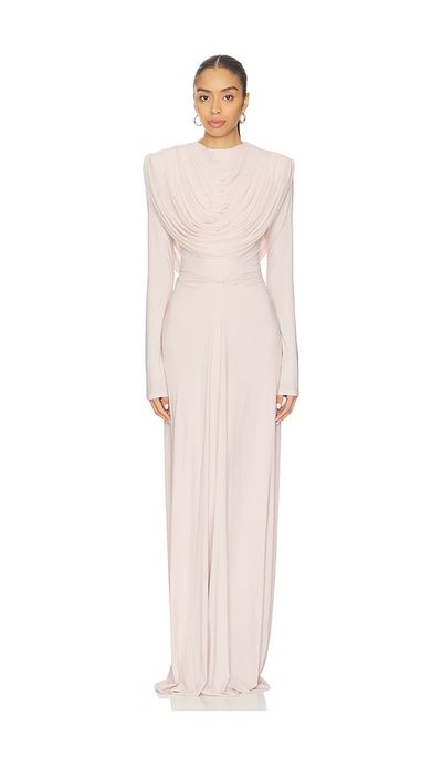 white a line maxi dress Berylove Women White Engagement Dress Simple Halter A Line Sleeveless Maxi Dress, White / US2