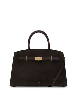Demellier DeMellier Midi Hudson Leather Top Handle Bag