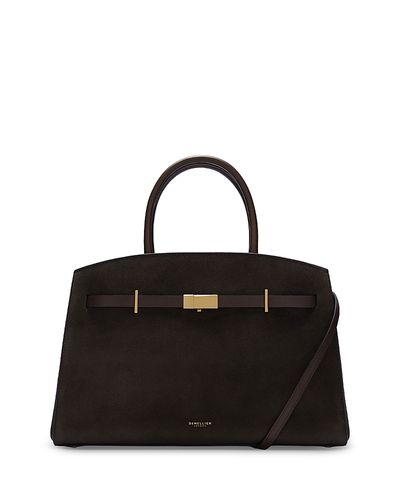 Demellier DeMellier Midi Hudson Leather Top Handle Bag