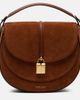 DeMellier DeMellier Siena leather-trimmed suede crossbody bag - 1