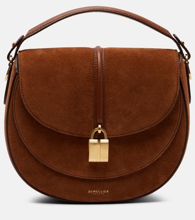 DeMellier DeMellier Siena leather-trimmed suede crossbody bag