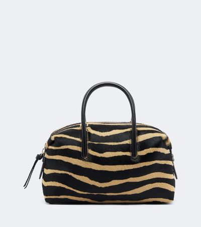 DeMellier DeMellier Stockholm Small calf hair top-handle bag