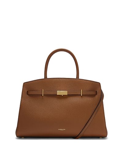 Demellier DeMellier The Midi Hudson Leather Top Handle Bag