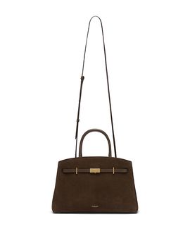 Demellier DeMellier The Mini Hudson Suede Top Handle Bag