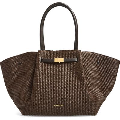 DeMellier DeMellier The New York East/West Raffia Tote