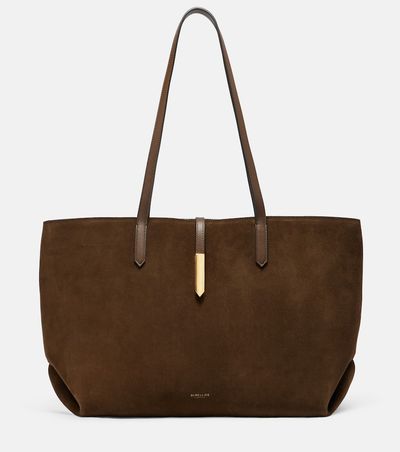 DeMellier DeMellier Tokyo leather-trimmed suede tote bag