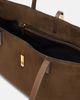 DeMellier DeMellier Tokyo leather-trimmed suede tote bag - 3