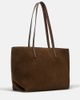 DeMellier DeMellier Tokyo leather-trimmed suede tote bag - 4