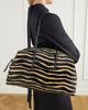 DEMELLIER The Stockholm zebra-print leather-trimmed calf-hair shoulder bag - 2