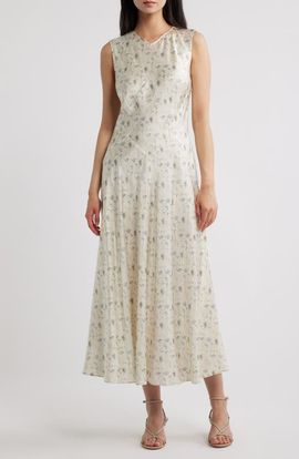 DÔEN DÔEN Adelana Floral Organic Cotton Midi Dress