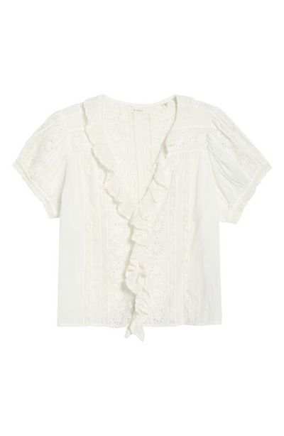 DÔEN DÔEN Clairette Eyelet Organic Cotton Voile Top